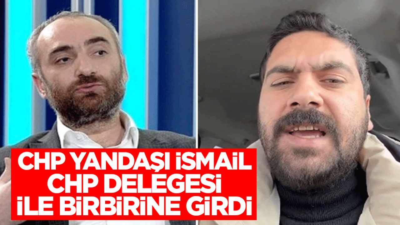 CHP yandaşı İsmail Saymaz ile CHP delegesi Erkan Çakır birbirine girdi