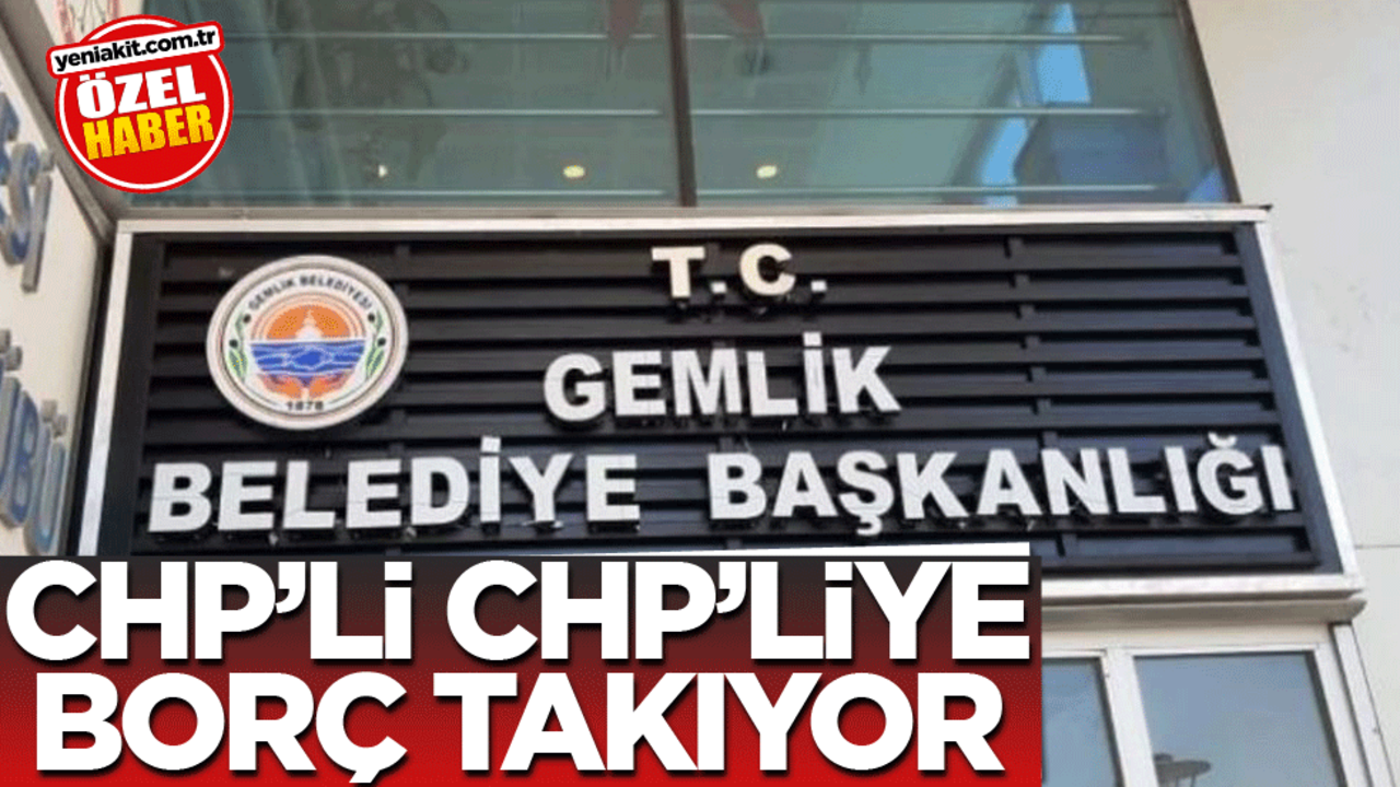 CHP’li CHP’liye borç takıyor!