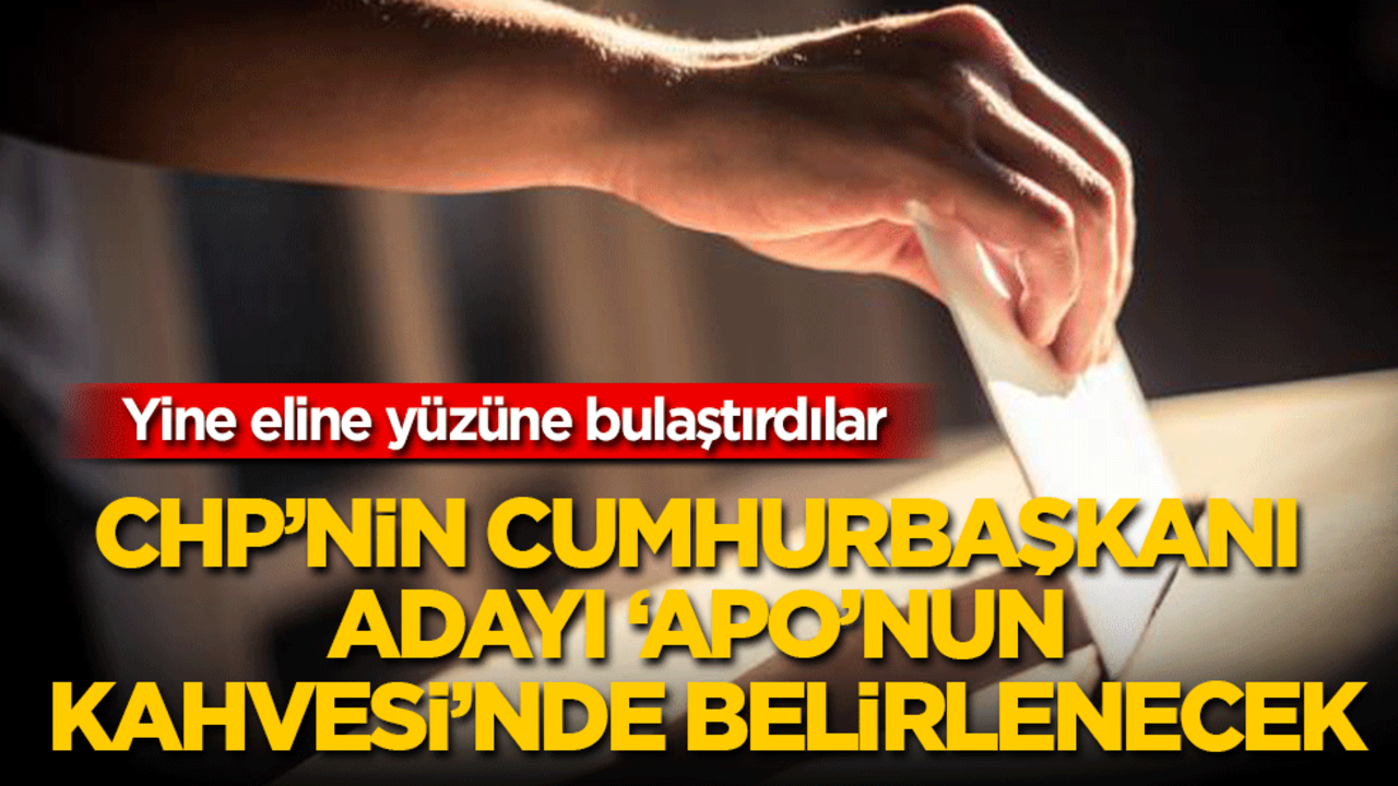 CHP'nin cumhurbaşkanı adayı Apo’nun Kahvesi’nde belirlenecek