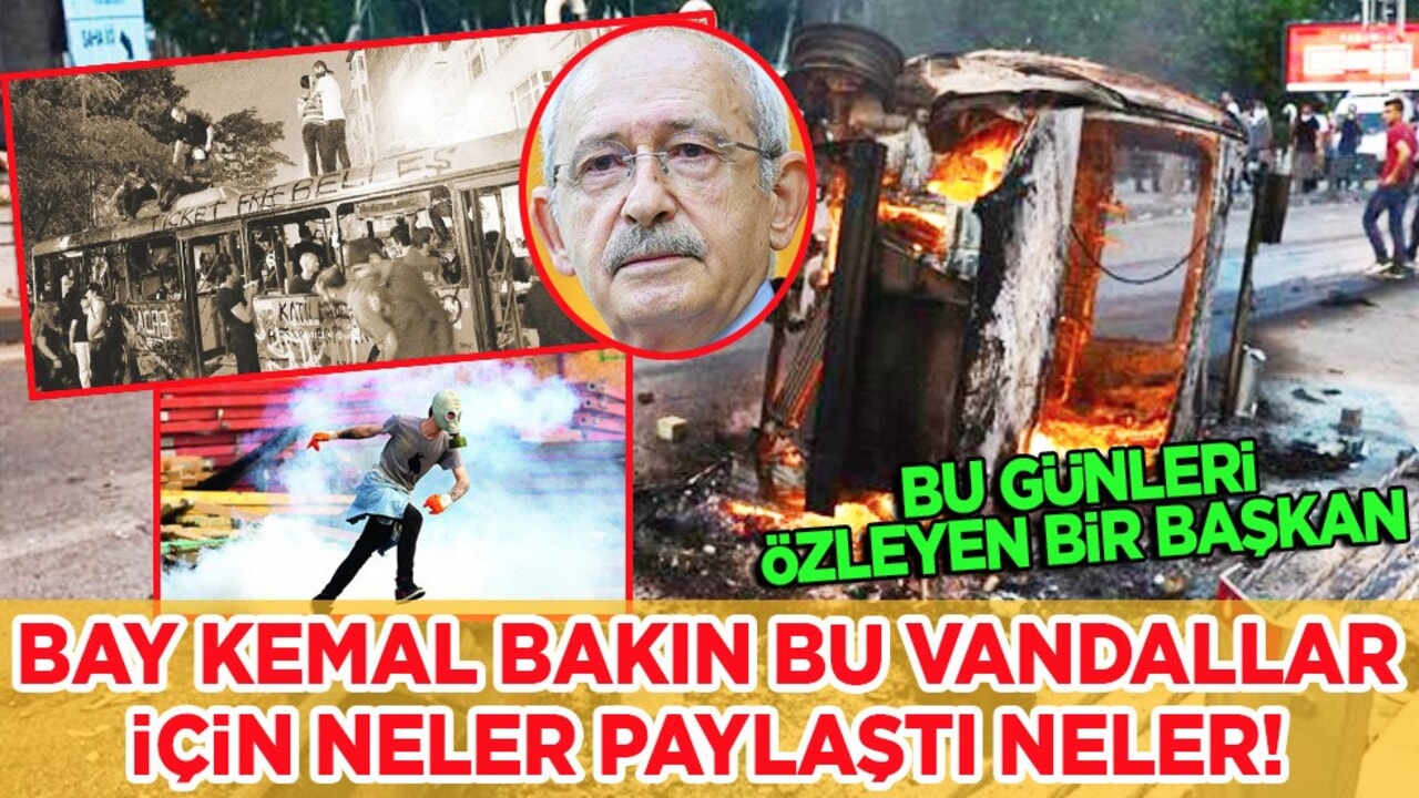 CHP'nin eski Başkanı Bay Kemal Polise saldıran vandallara selam çaktı!