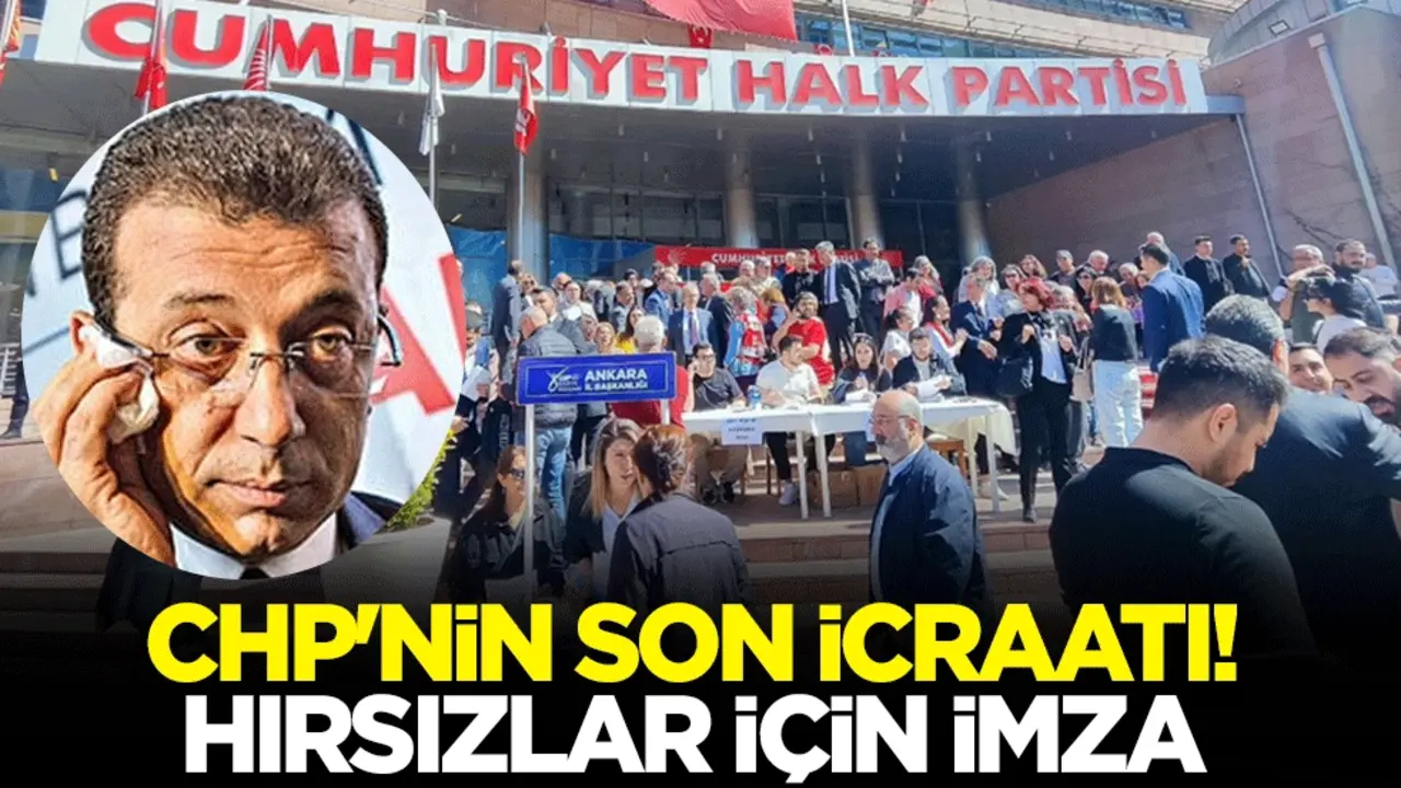 CHP'nin son icraatı! Hırsızlar için imza