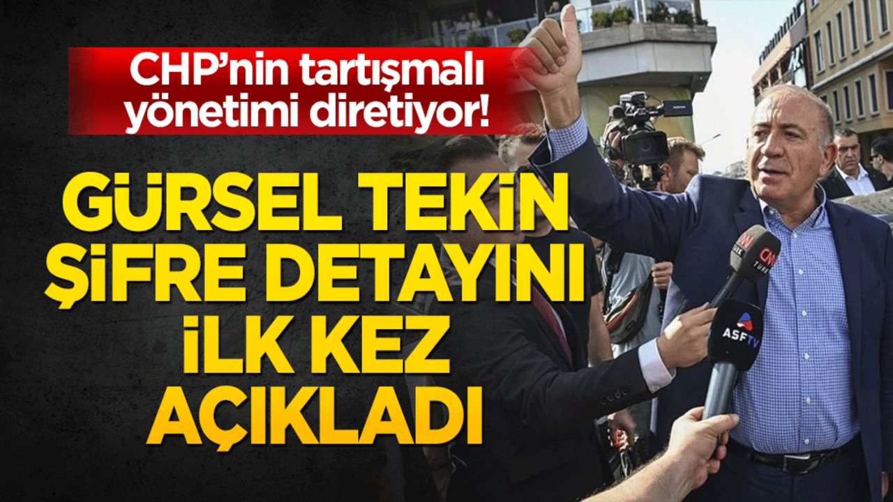 CHP’nin tartışmalı yönetimi diretiyor! Gürsel Tekin şifre detayını ilk kez açıkladı