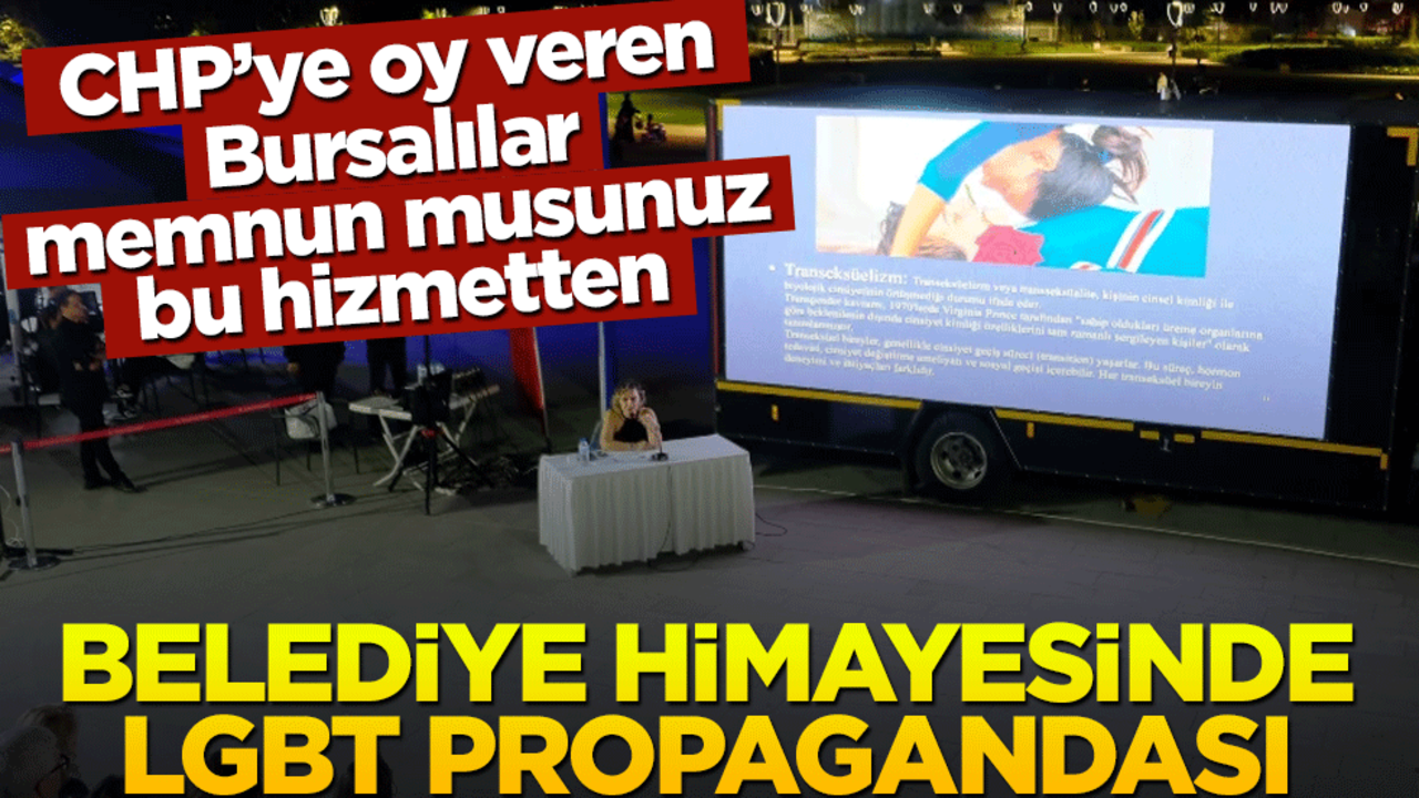 CHP'ye geçen Bursa Büyükşehir Belediyesi'nden LGBT propagandası