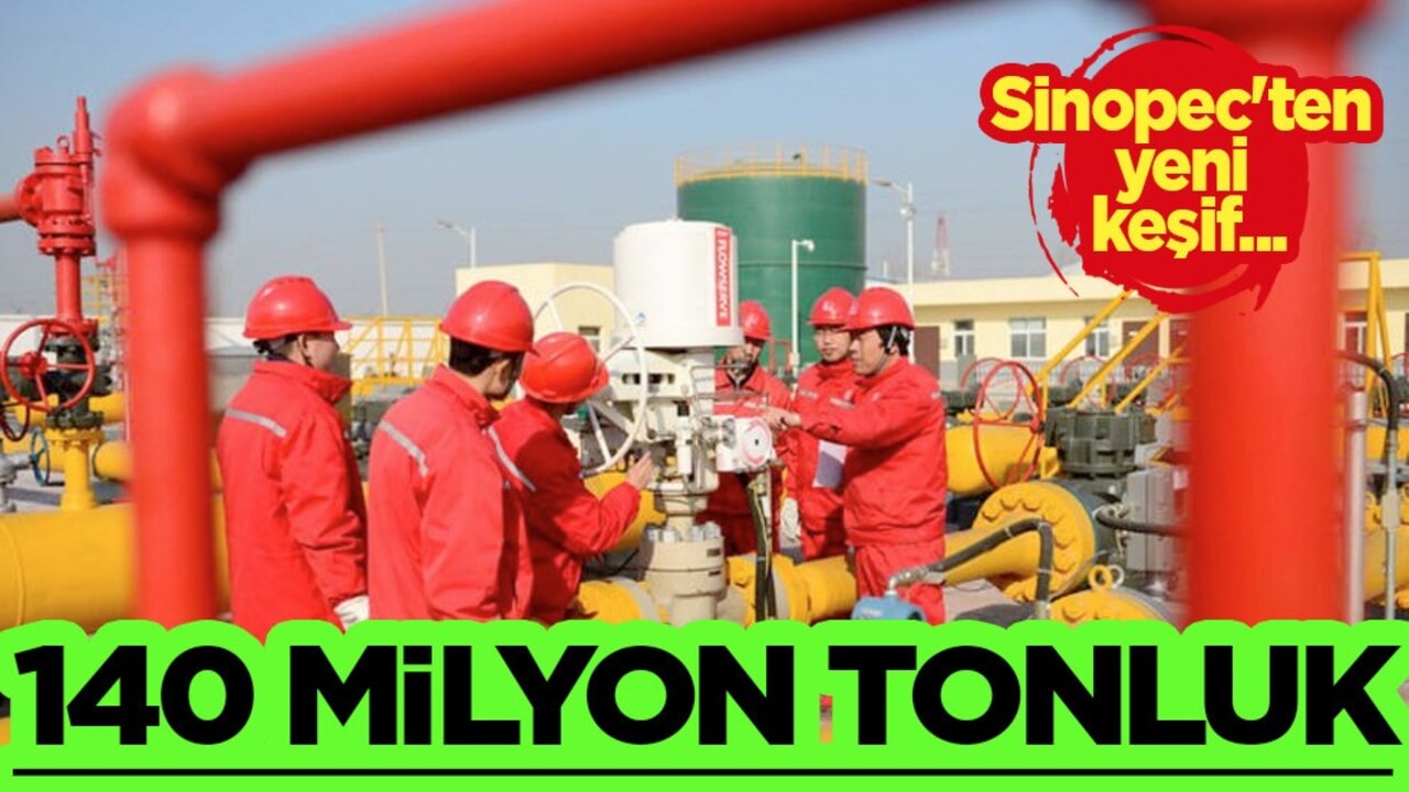 Çin Sinopec'ten yeni keşif! Bir yatırım daha: 140 milyon ton kaya petrolü rezervi keşfetti!