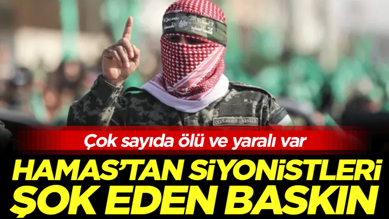 Çok sayıda ölü ve yaralı var: Hamas'tan siyonistleri şok eden baskın!