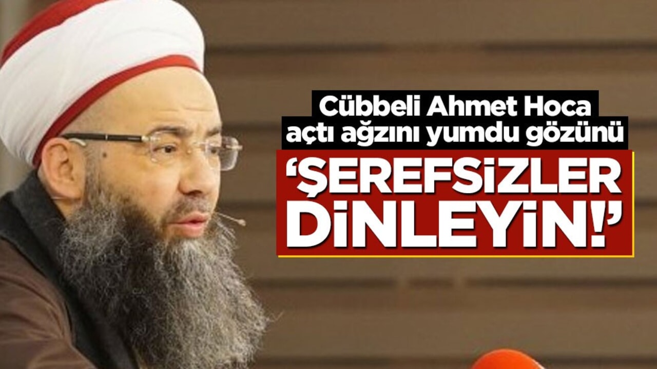 Cübbeli Ahmet Hoca açtı ağzını yumdu gözünü! "Şerefsizler, dinleyin!"