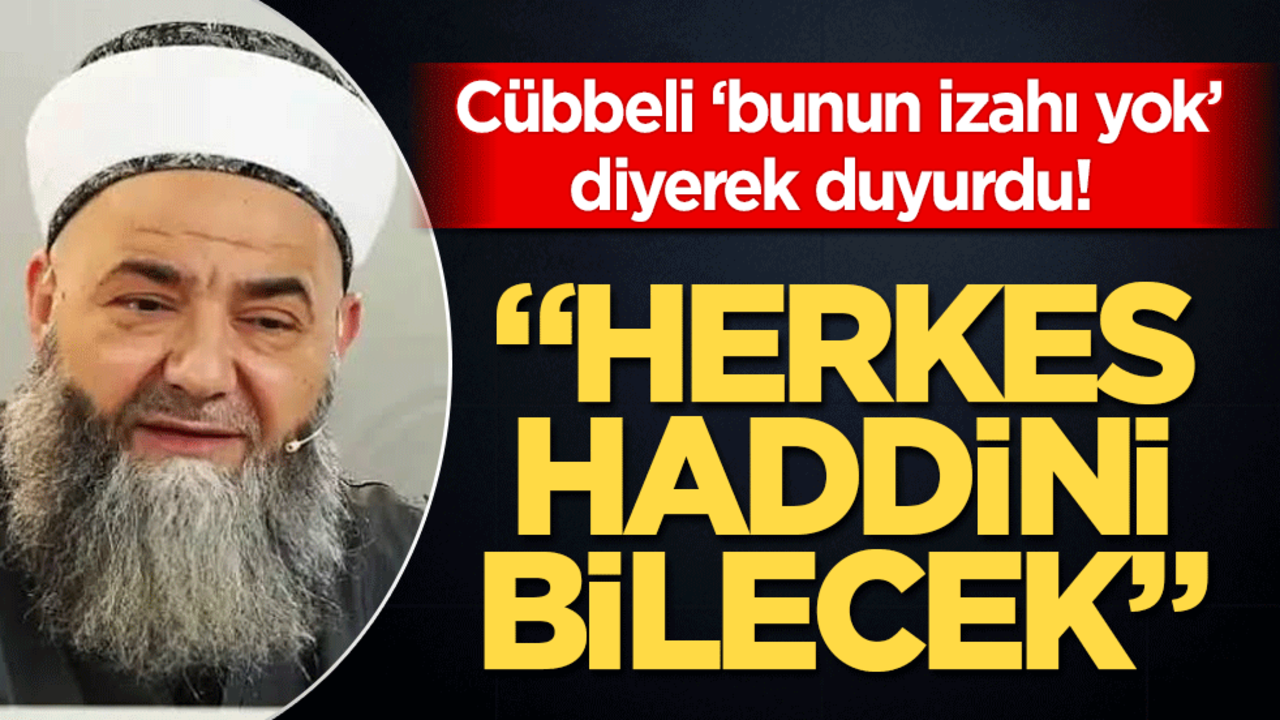 Cübbeli ‘bunun izahı yok’ diyerek duyurdu! "Herkes haddini bilecek"