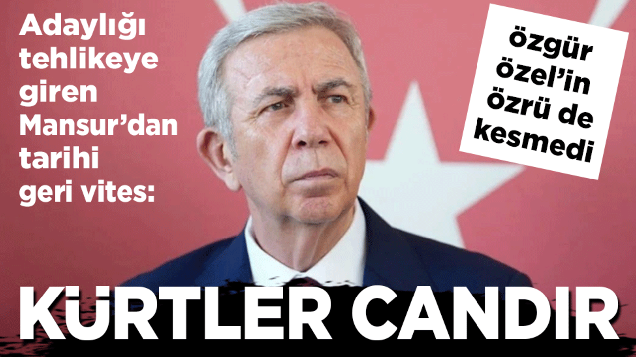 Cumhurbaşkanı adaylığı tehlikeye giren Mansur'dan tarihi geri vites: Kürtler candır!