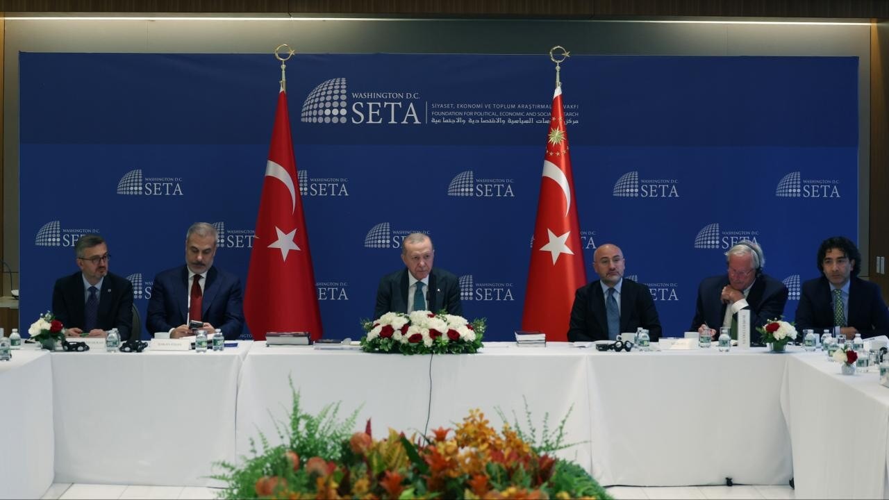 Cumhurbaşkanı Erdoğan, ABD'li kuruluşu temsilcileriyle düzenlenen toplantıya katıldı