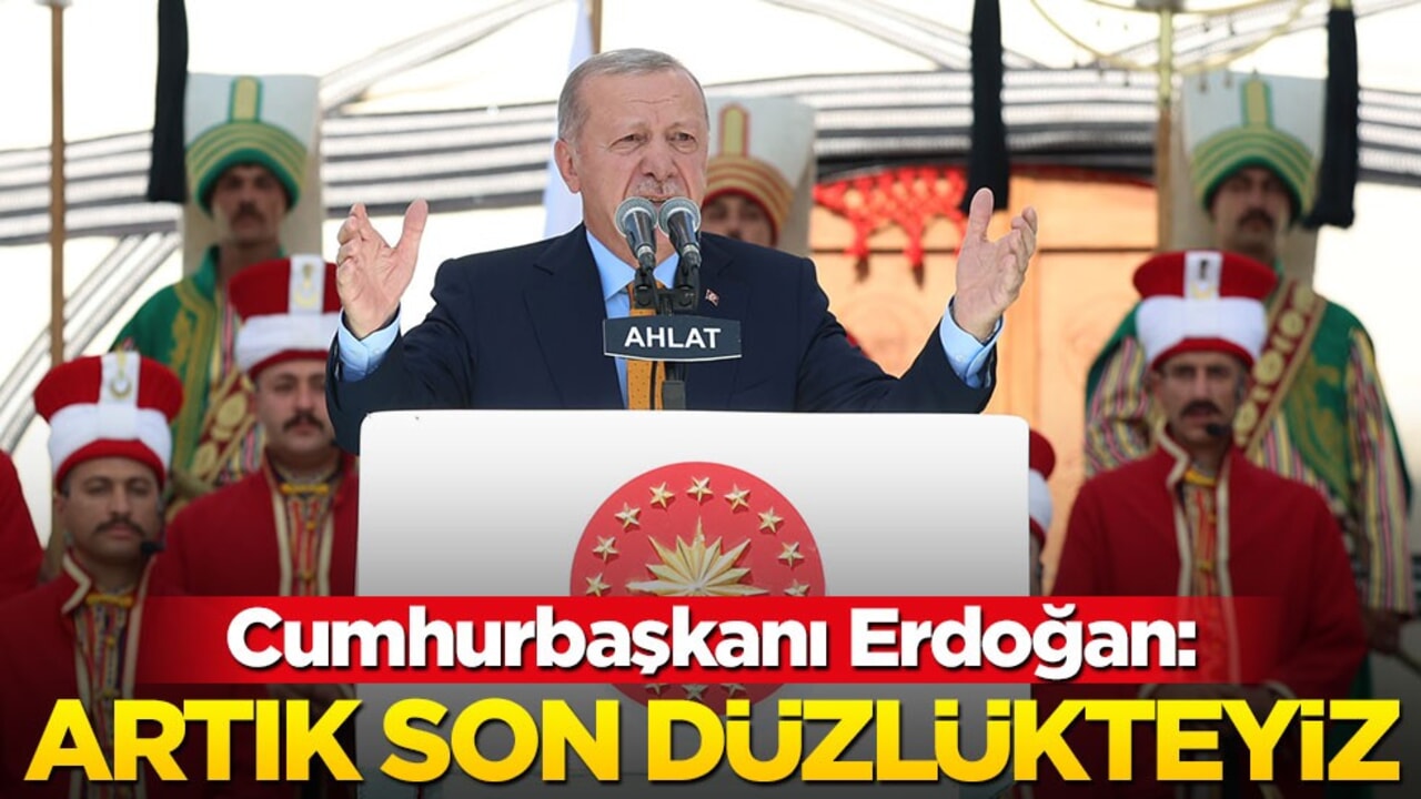 Cumhurbaşkanı Erdoğan: Artık son düzlükteyiz