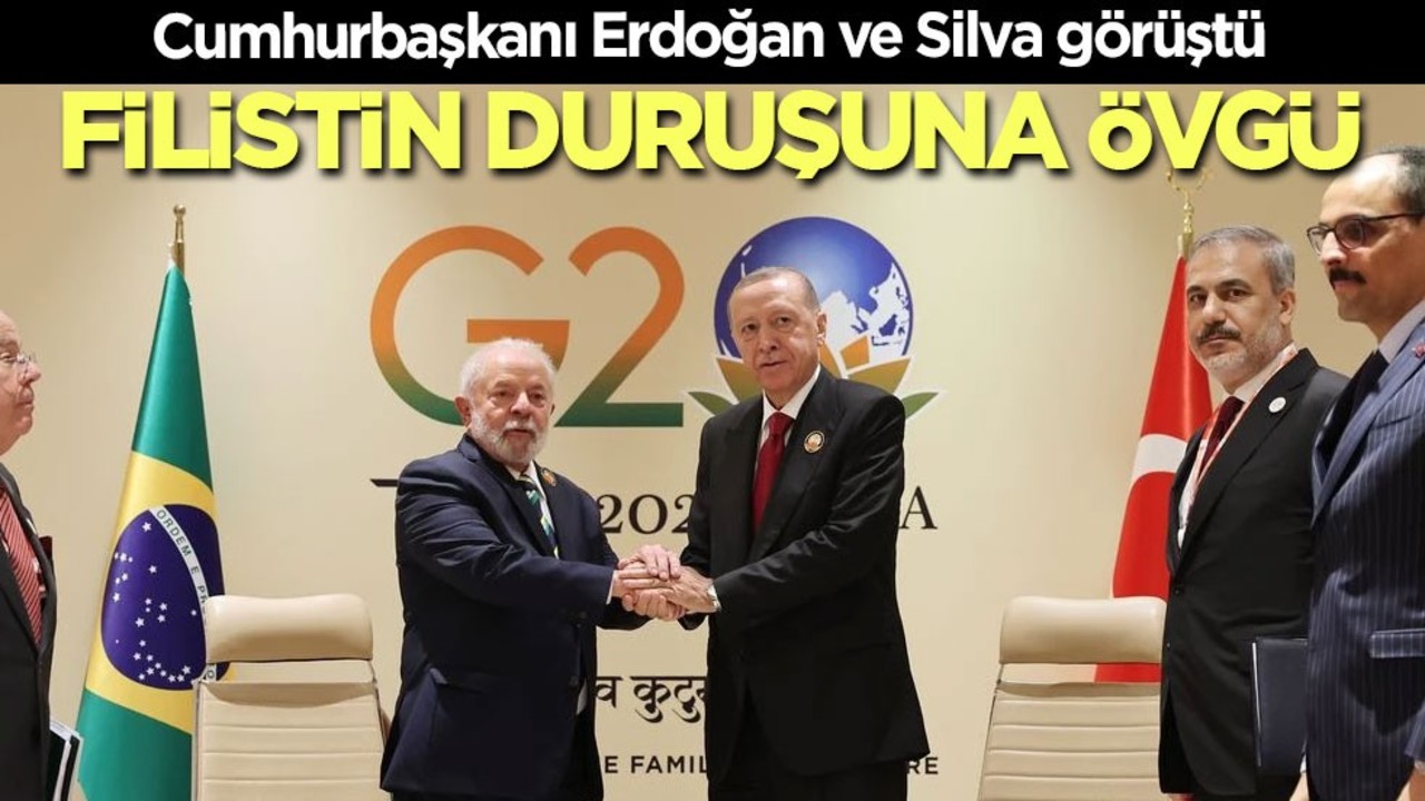 Cumhurbaşkanı Erdoğan, Brezilya Devlet Başkanı Lula da Silva ile görüştü