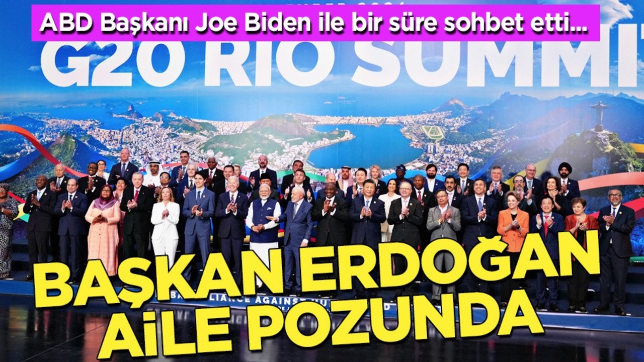 Cumhurbaşkanı Erdoğan, G20'de aile fotoğrafı çekildi! İtalya Başbakanı Meloni çok çok yakın