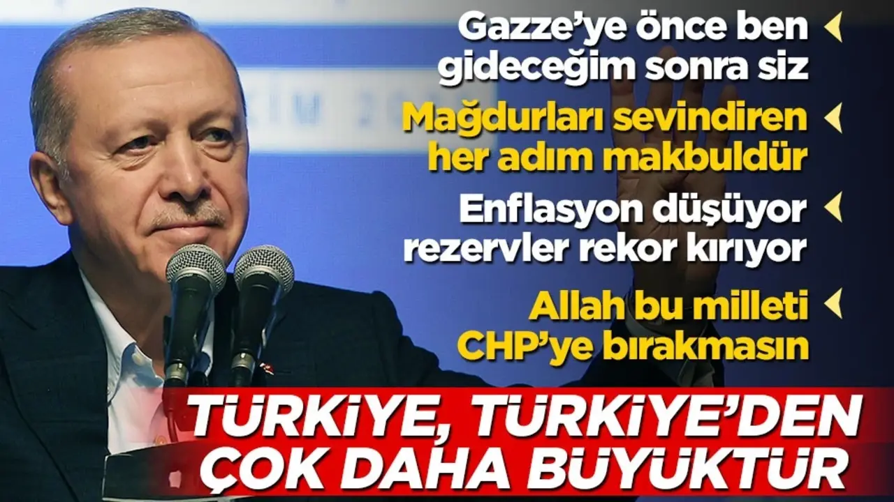 Cumhurbaşkanı Erdoğan: Gazze'ye önce ben gideceğim sonra siz
