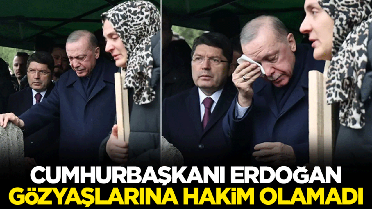 Cumhurbaşkanı Erdoğan gözyaşlarına hakim olamadı