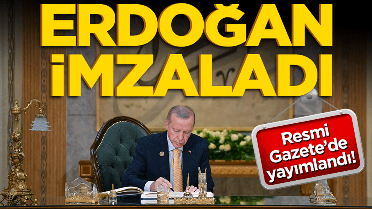 Cumhurbaşkanı Erdoğan imzaladı! İşte Resmi Gazete'de yayımlanan milletlerarası anlaşmalar