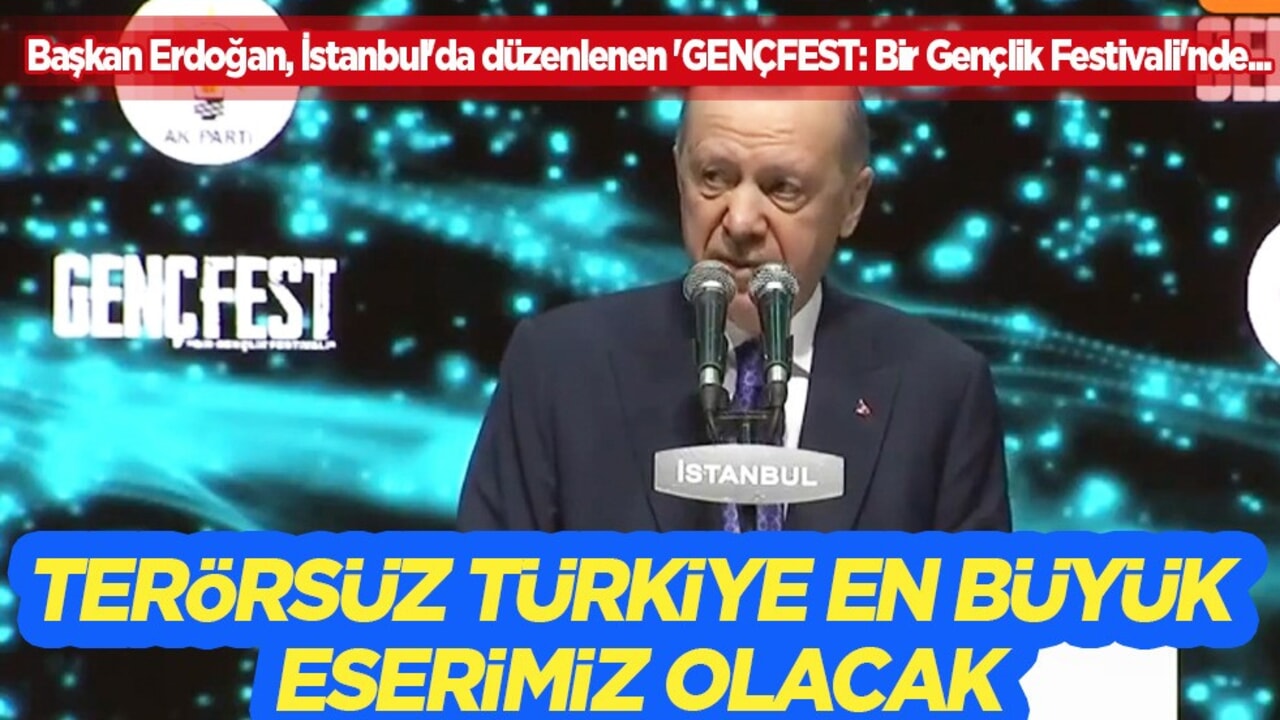 Cumhurbaşkanı Erdoğan: İnşallah terörü bitiriyor Türkiye'yi refaha taşıyoruz