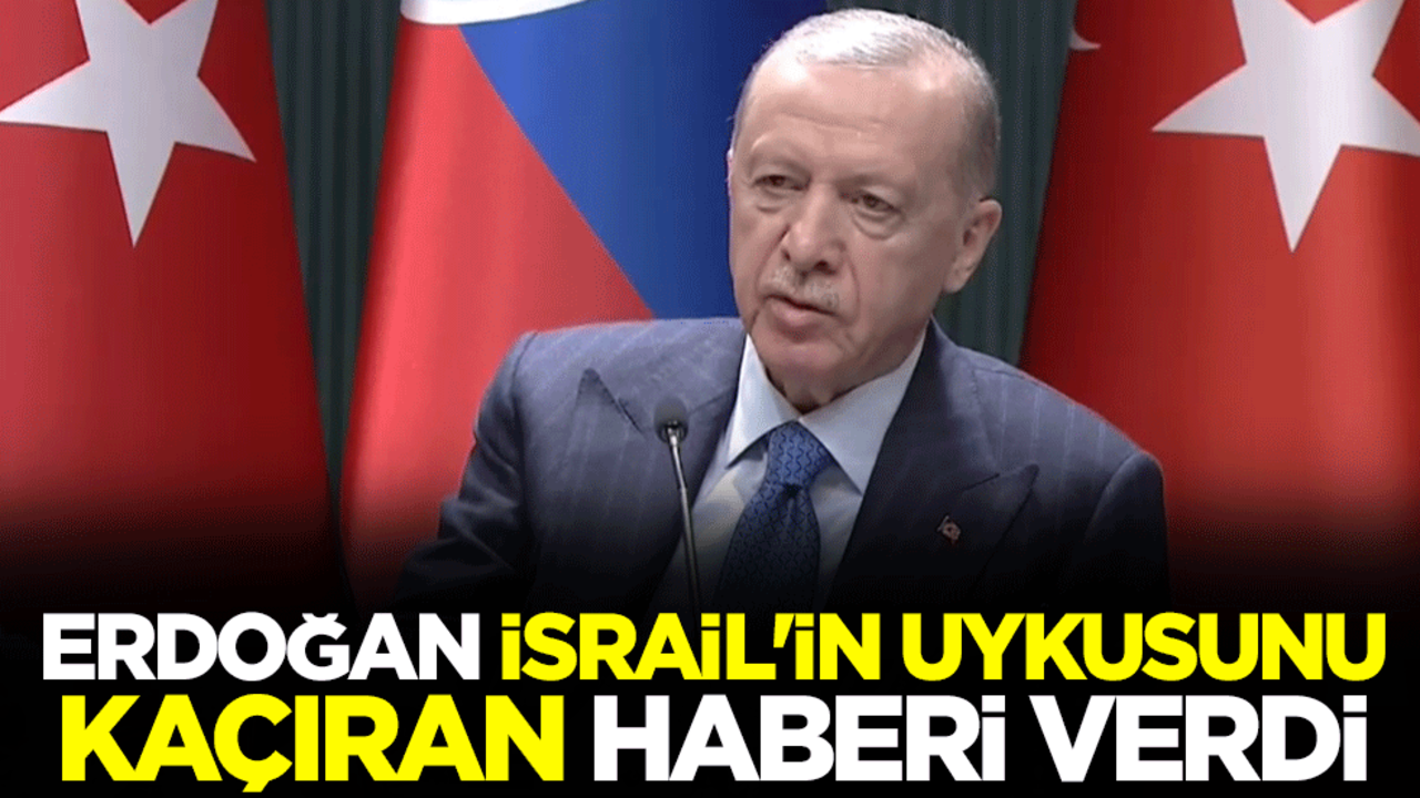 Cumhurbaşkanı Erdoğan İsrail'in uykusunu kaçıran haberi verdi: Egemen bir Filistin devleti kurulana dek sürecin takipçisiyiz