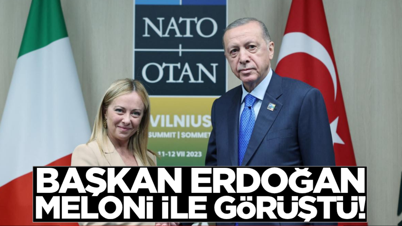 Cumhurbaşkanı Erdoğan, Meloni ile görüştü