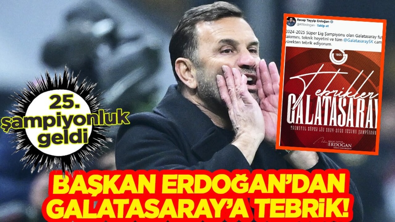 Cumhurbaşkanı Erdoğan'dan beşinci yıldızına ilk tebrik: Cimbom'a maç sonrası sözler!