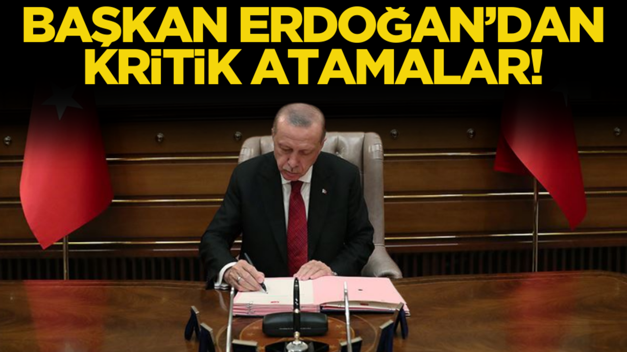 Cumhurbaşkanı Erdoğan’dan kritik atamalar: Yeni isimler belli oldu