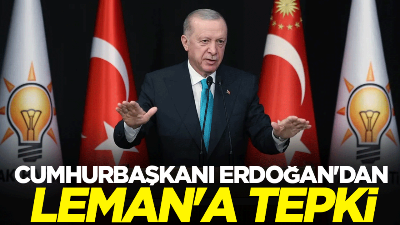 Cumhurbaşkanı Erdoğan'dan Leman'a tepki