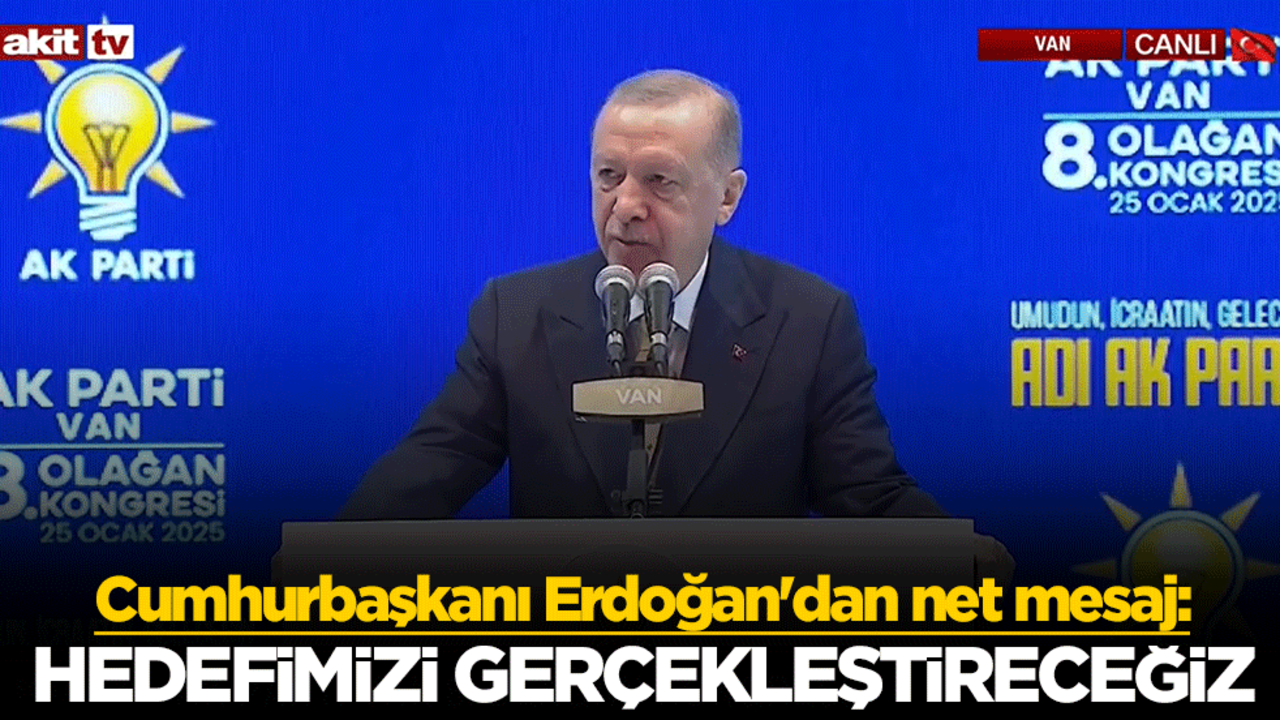 Cumhurbaşkanı Erdoğan'dan net mesaj: Terörsüz Türkiye hedefimizi gerçekleştireceğiz