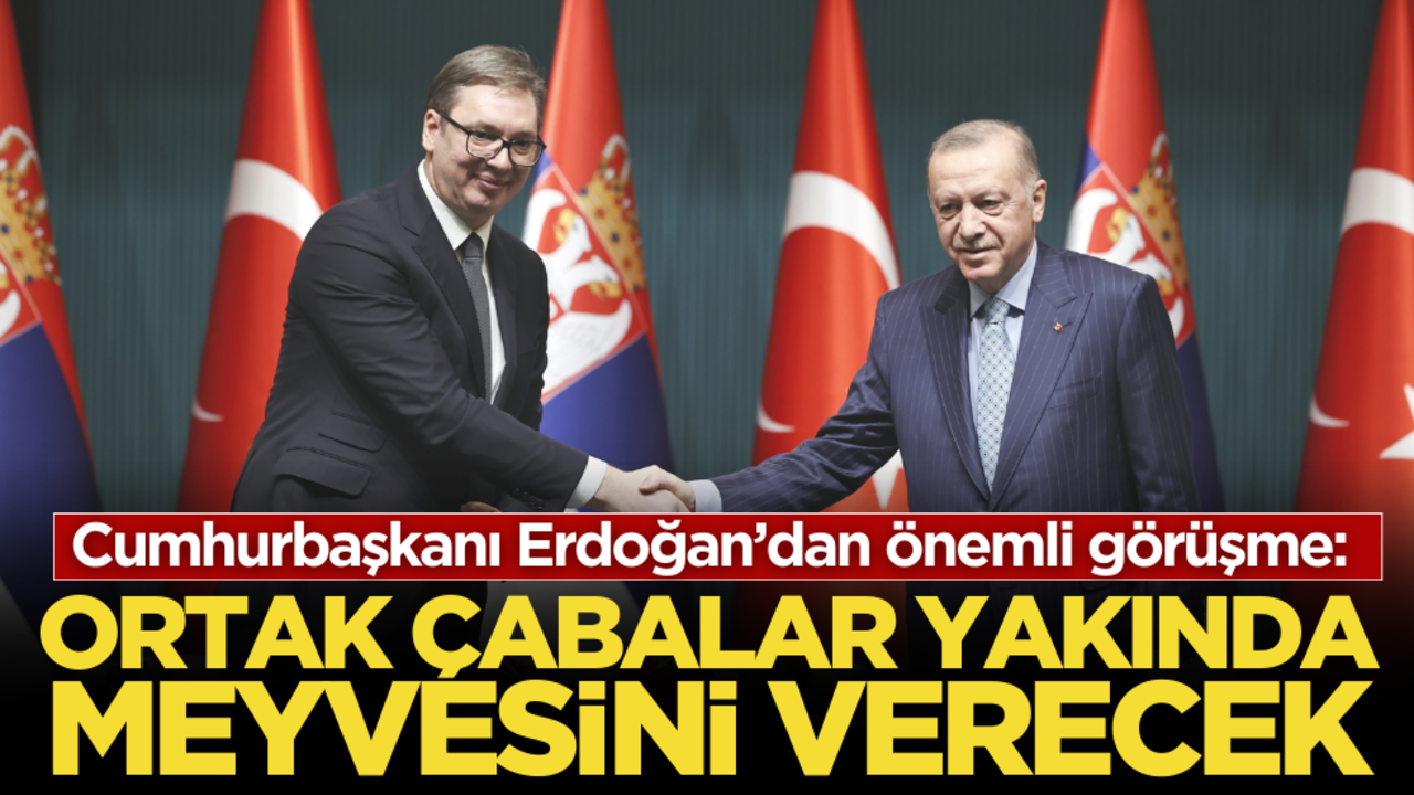 Cumhurbaşkanı Erdoğan’dan önemli görüşme