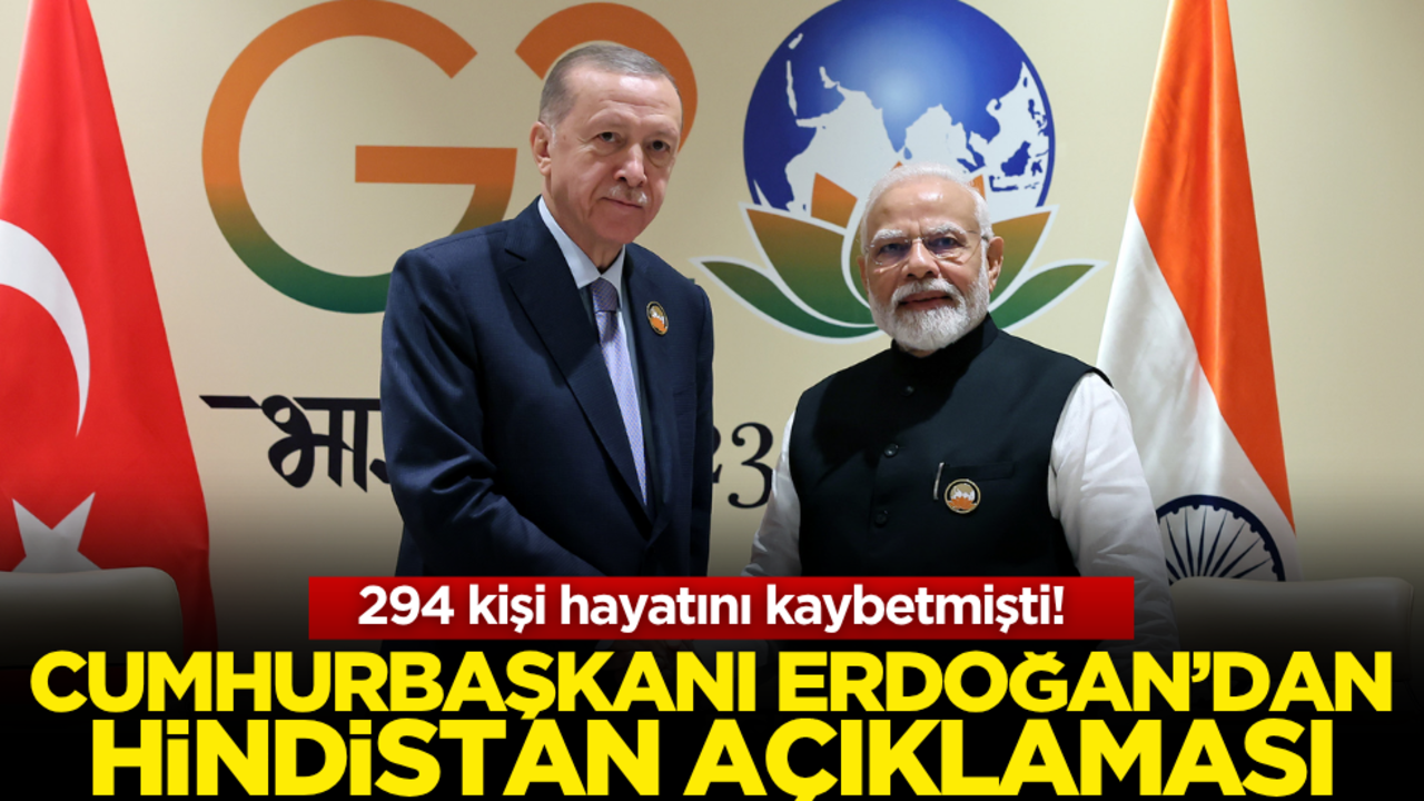 Cumhurbaşkanı Erdoğan’dan uçak kazasıyla sarsılan Hindistan’a taziye mesajı