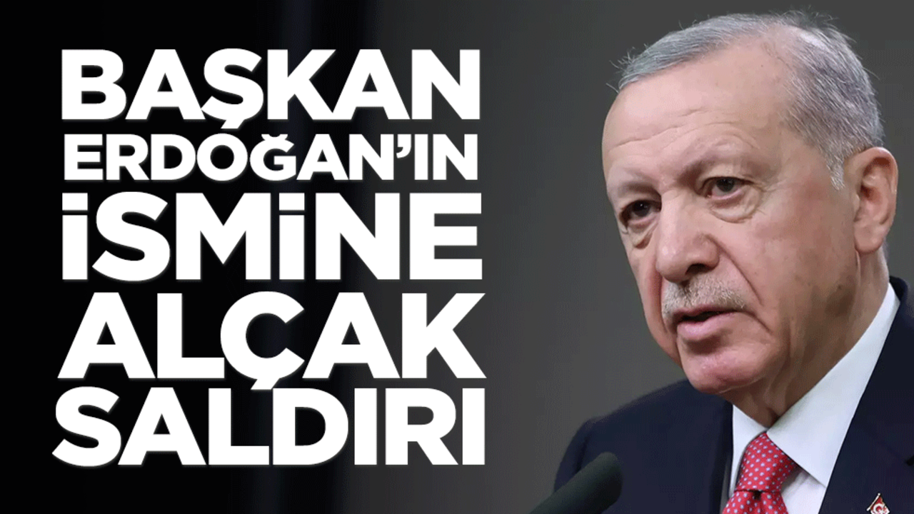 Cumhurbaşkanı Erdoğan'ın ismine alçak saldırı! Valilik'ten jet müdahale