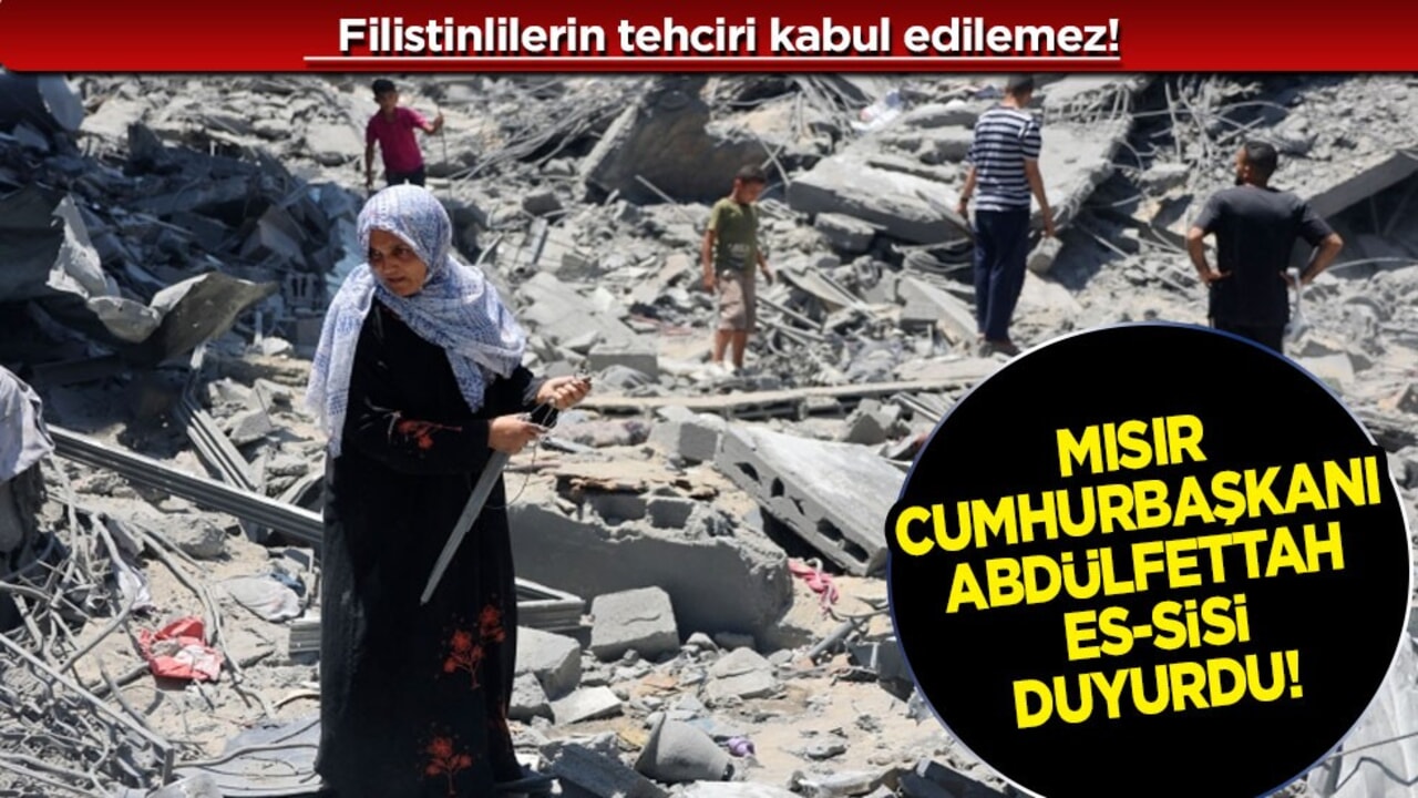 Cumhurbaşkanı Sisi: Filistinlilerin tehciri kabul edilemez, zulüm! Trump'a Gazze mesajı