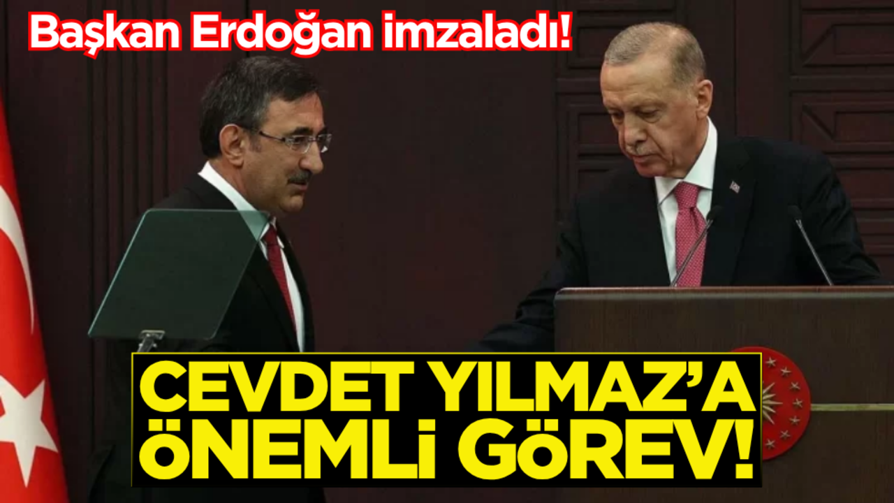 Cumhurbaşkanı Yardımcısı Cevdet Yılmaz’a önemli görev