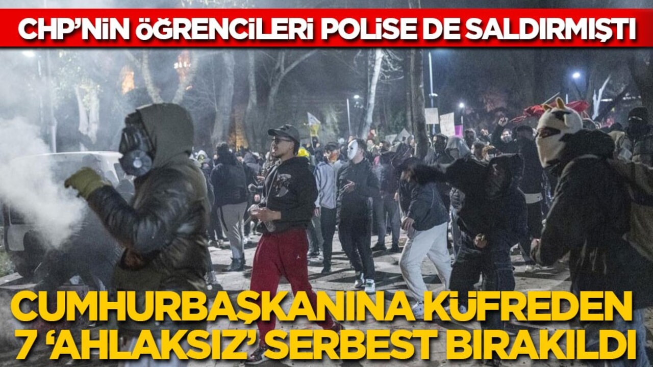 Cumhurbaşkanına küfreden ‘CHP’nin vandalları’ tahliye edildi