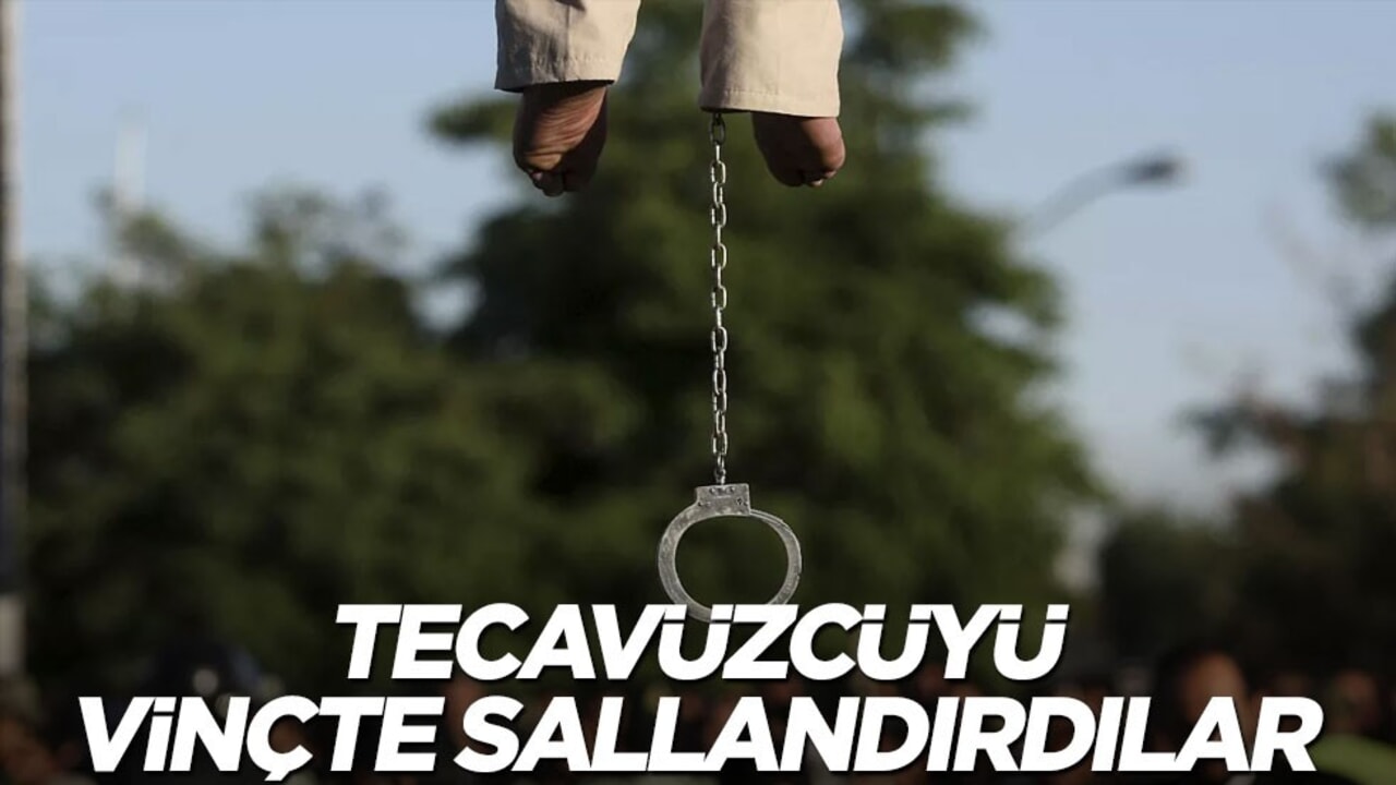 Darısı Türkiye'nin başına! Tecavüzcüyü vinçte sallandırdılar