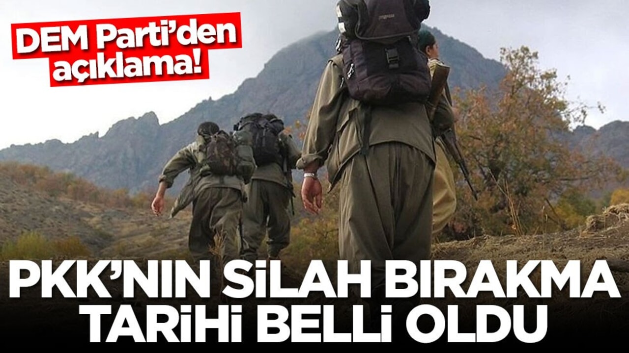 DEM Parti’den açıklama! PKK'nın silah bırakma tarihi belli oldu