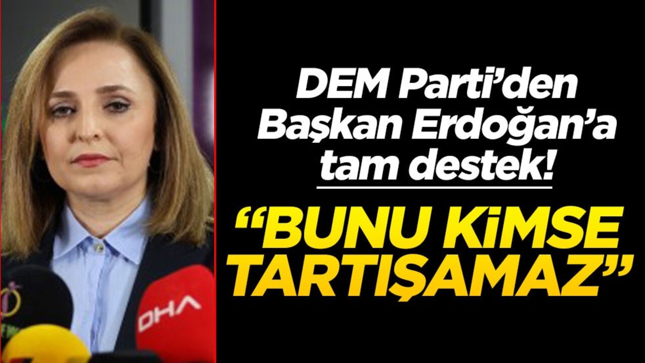 DEM Parti’den Başkan Erdoğan’a destek! "Bunu kimse tartışamaz"