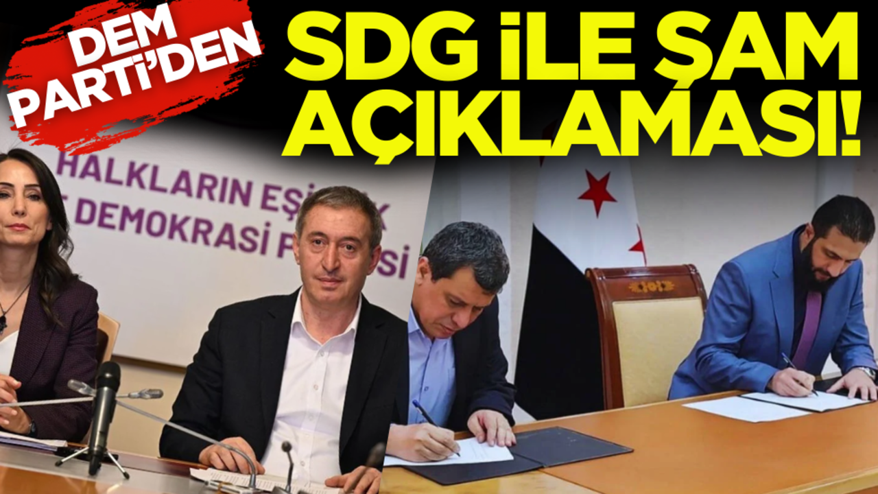 DEM Parti’den SDG ile Şam yönetiminin anlaşmasına ilişkin açıklama