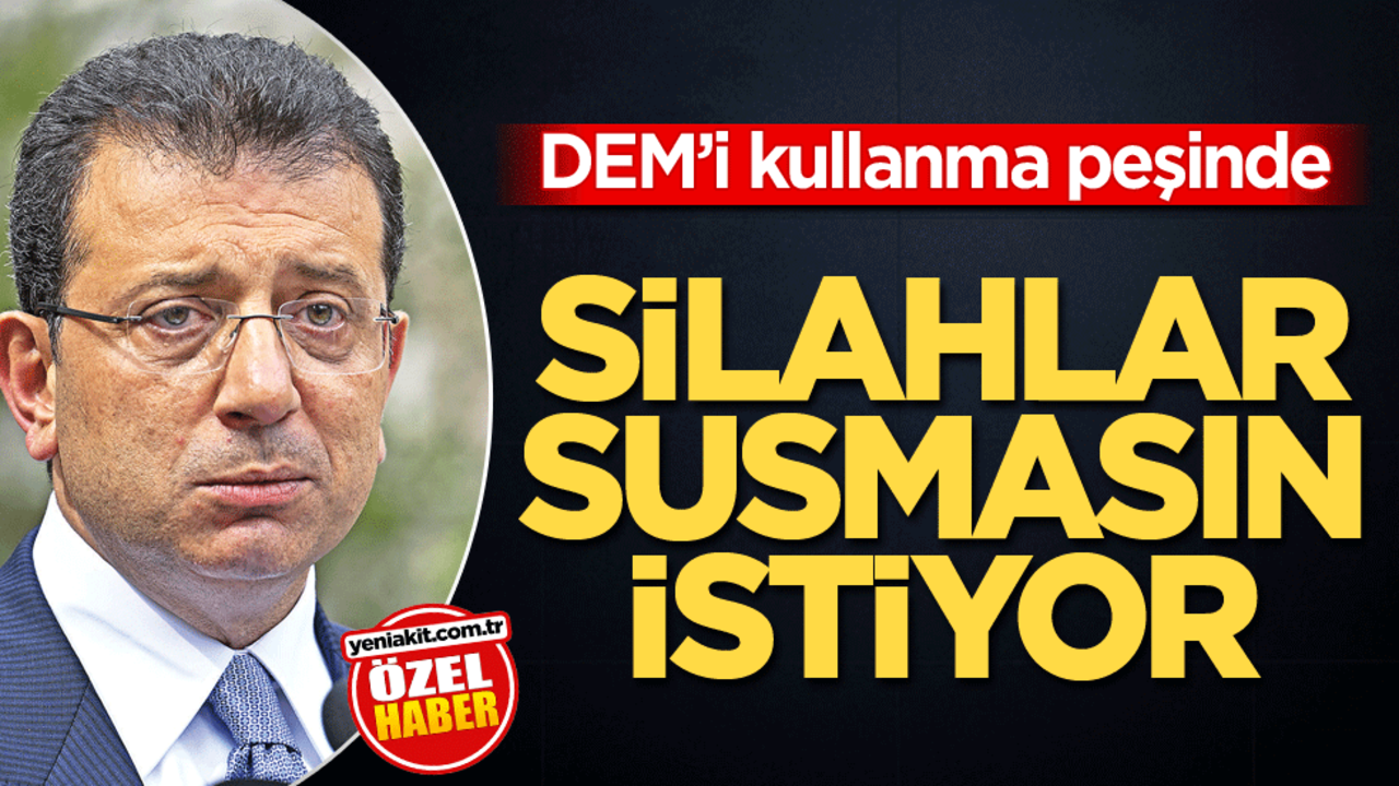 DEM’i kullanma peşinde! Silahlar susmasın istiyor