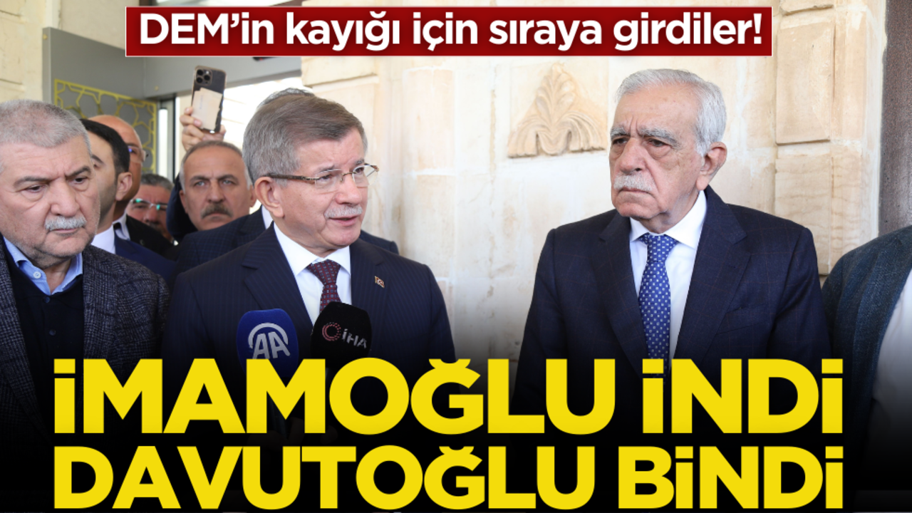 DEM’in kayığı için sıraya girdiler! İmamoğlu indi Davutoğlu bindi
