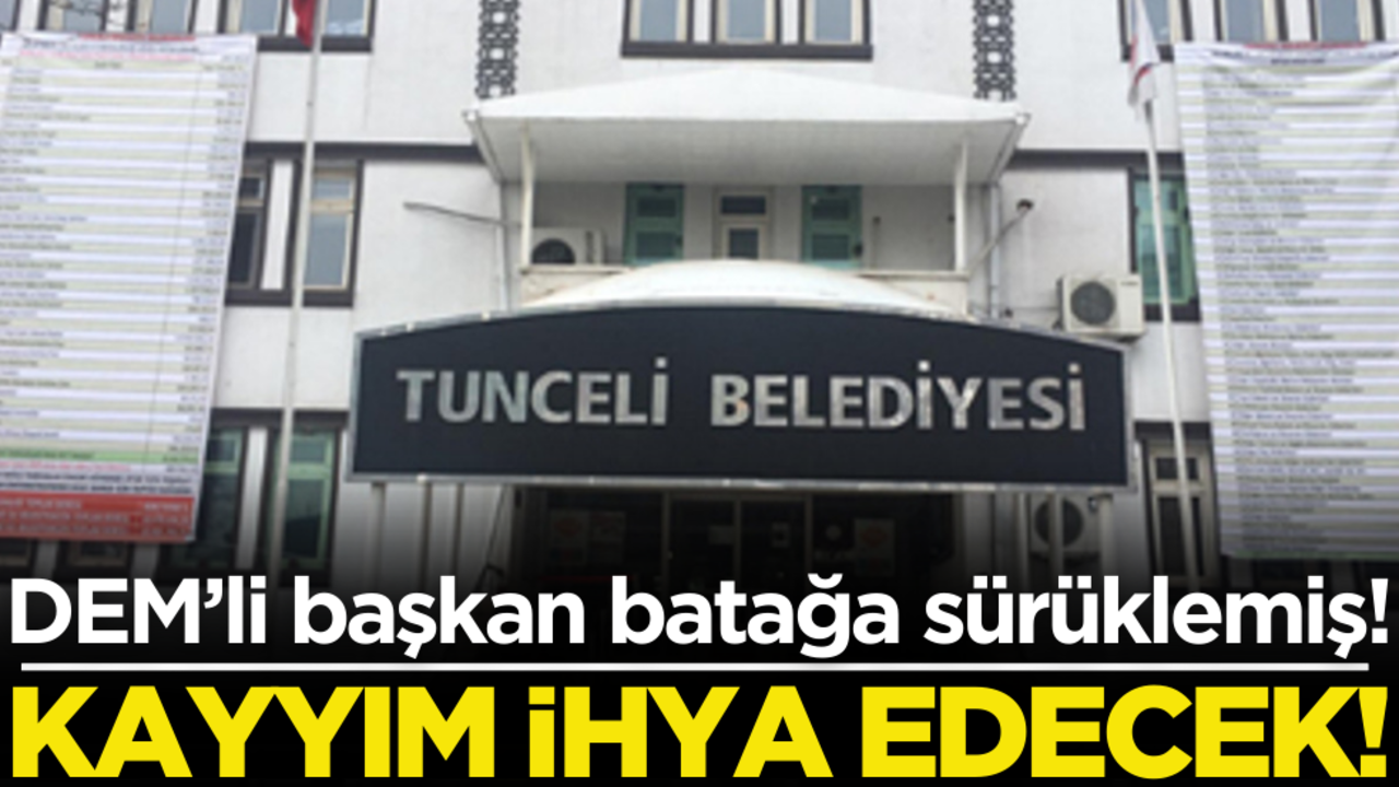 DEM’li başkan batağa sürüklemiş! Kayyım ihya edecek