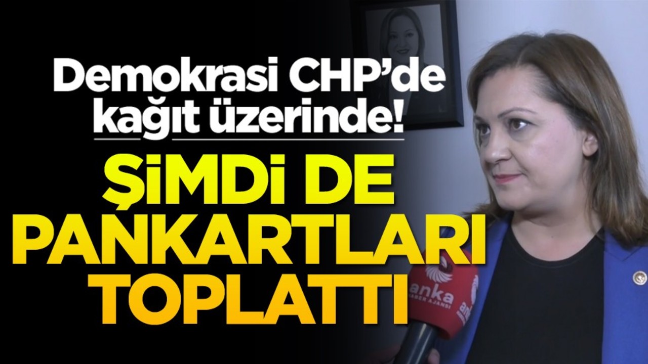 Demokrasi CHP’de kağıt üzerinde! Şimdi de pankartları toplattı