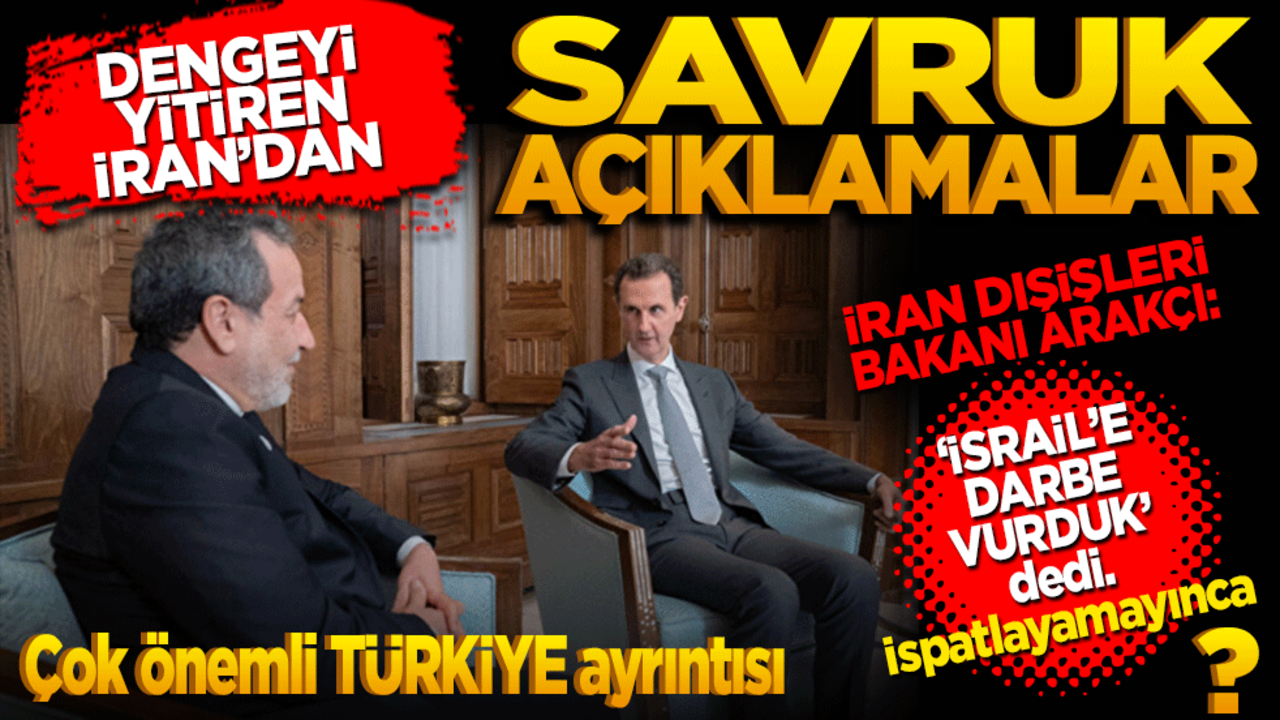 Dengeyi yitiren İran’dan savruk açıklamalar! İran dışişleri bakanı: İsrail’e darbe vurduk dedi. İspatlayamayınca… Önemli Türkiye ayrıntısı