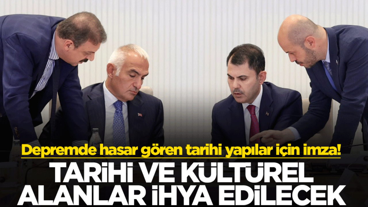 Depremde hasar gören tarihi yapılar için imza! Tarihi ve kültürel alanlar ihya edilecek