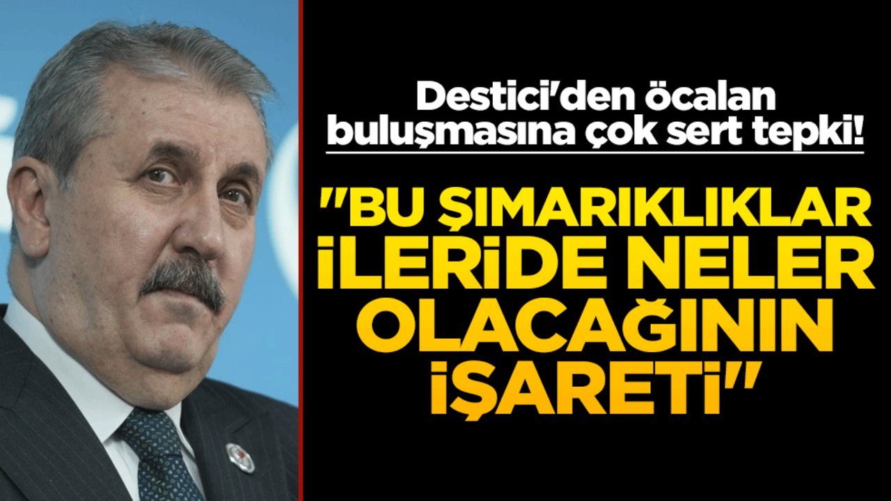 Destici'den Öcalan buluşmasına çok sert tepki! "Bu şımarıklıklar, ileride ne olacağının işareti"