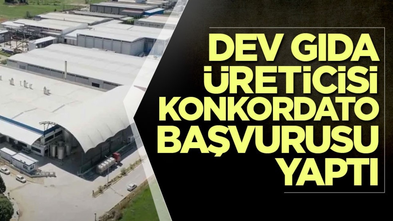 Dev gıda üreticisi konkordato başvurusunda bulundu