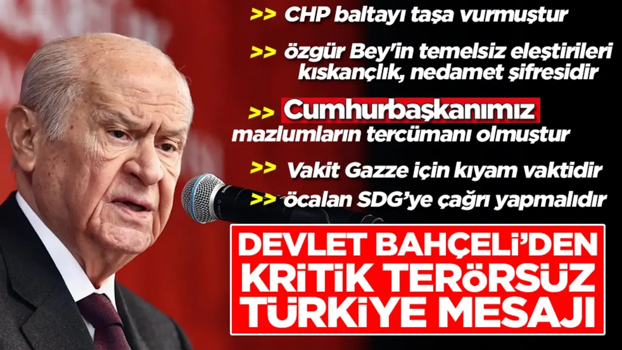 Devlet Bahçeli'den İmralı'ya kritik çağrı