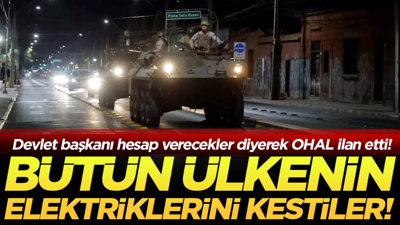 Devlet başkanı OHAL ilan etti: Bütün ülkenin elektriklerini kestiler!