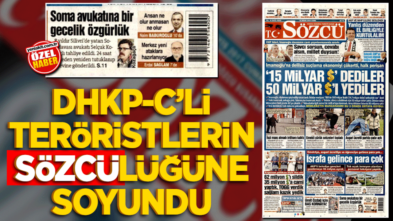 DHKP-C’li teröristlerin sözcülüğüne soyundu