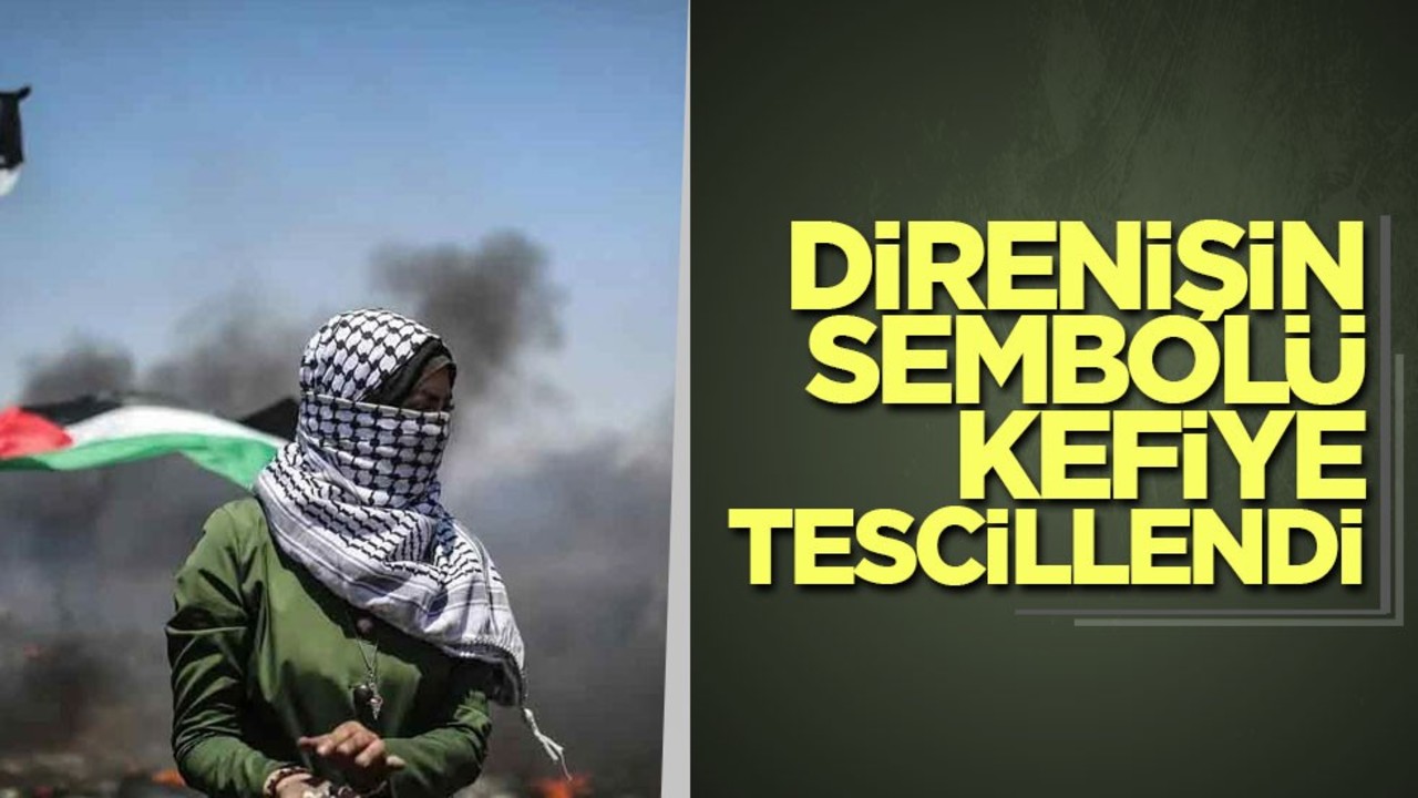 Direnişin sembolü Filistin kefiyesi tescillendi