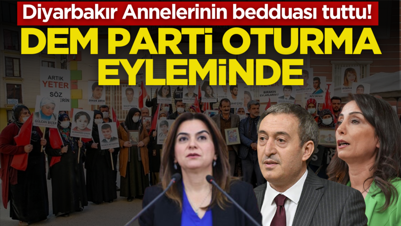 Diyarbakır annelerini bedduası tuttu! DEM Parti oturma eyleminde