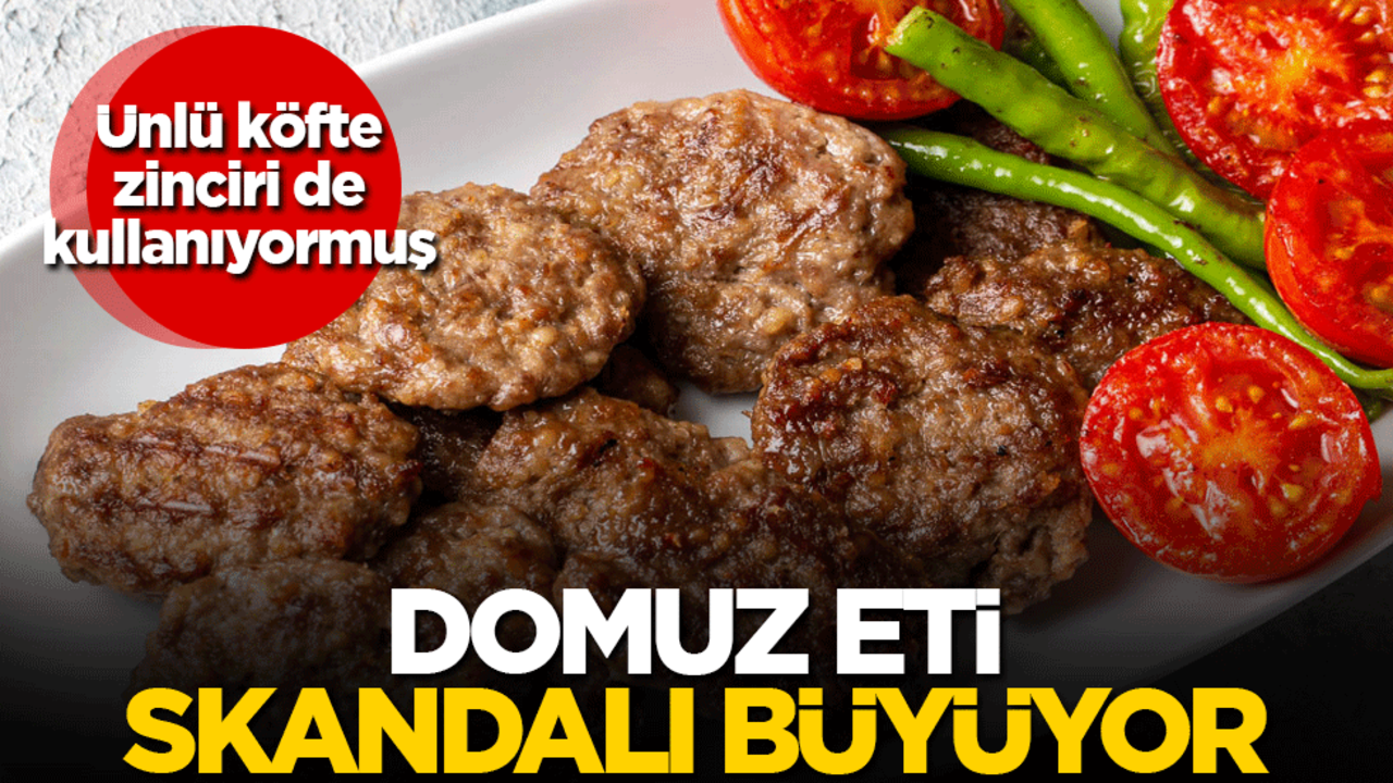 Domuz eti skandalı büyüyor: Ünlü köfte zinciri de kullanıyormuş